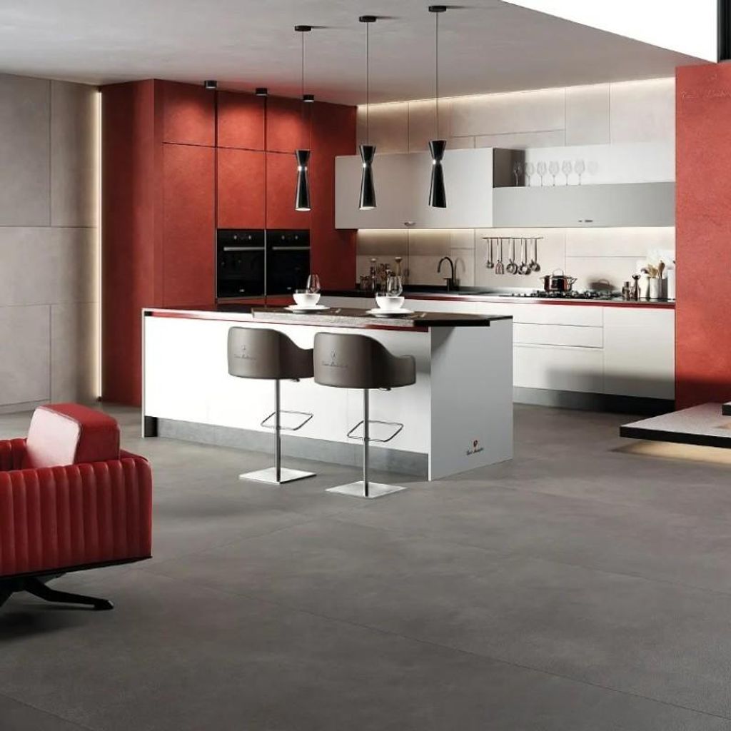 Fliesen Einfarbig Rot 120x280 cm CASA39 La Fabbrica Ava Korium