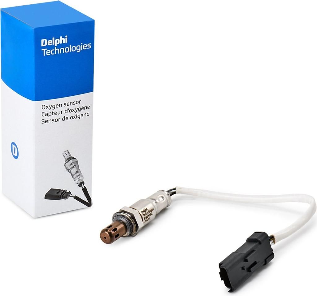 DELPHI Lambdasonde passend für PEUGEOT 2008 Kombi (CU) Beheizt 381mm ES21062-12B1