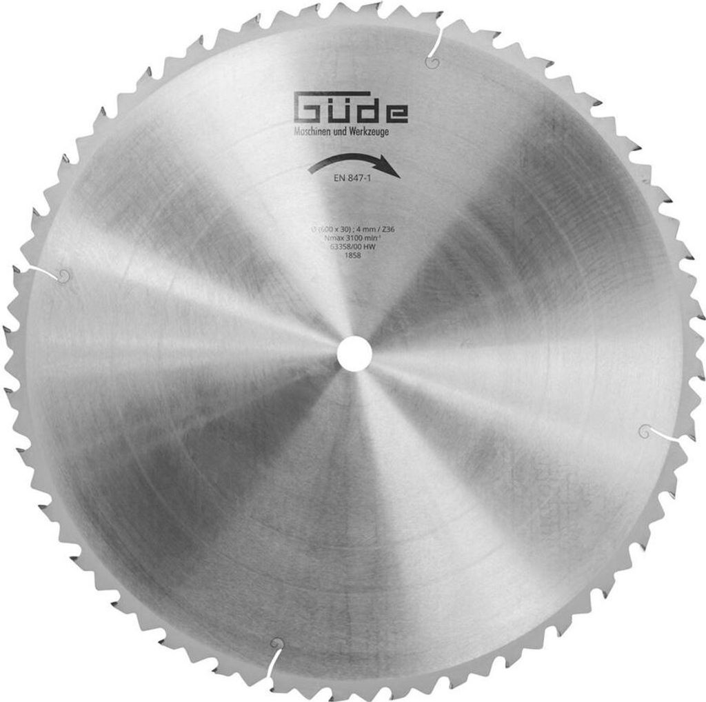 Lame de scie à bois HM 600X30X3.8 - 36Z Image du produit 