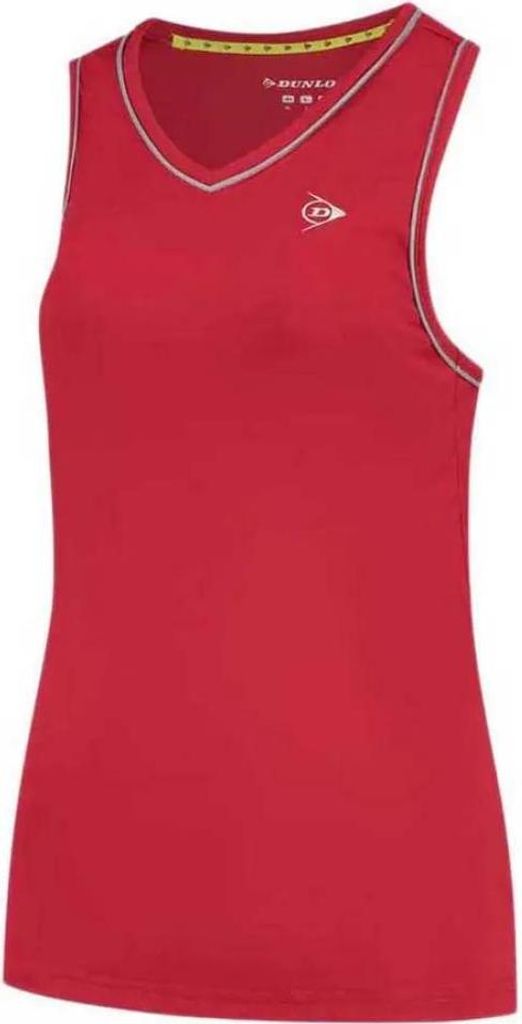 Dunlop Club ärmelloses T-shirt Rot S Damen Rot S