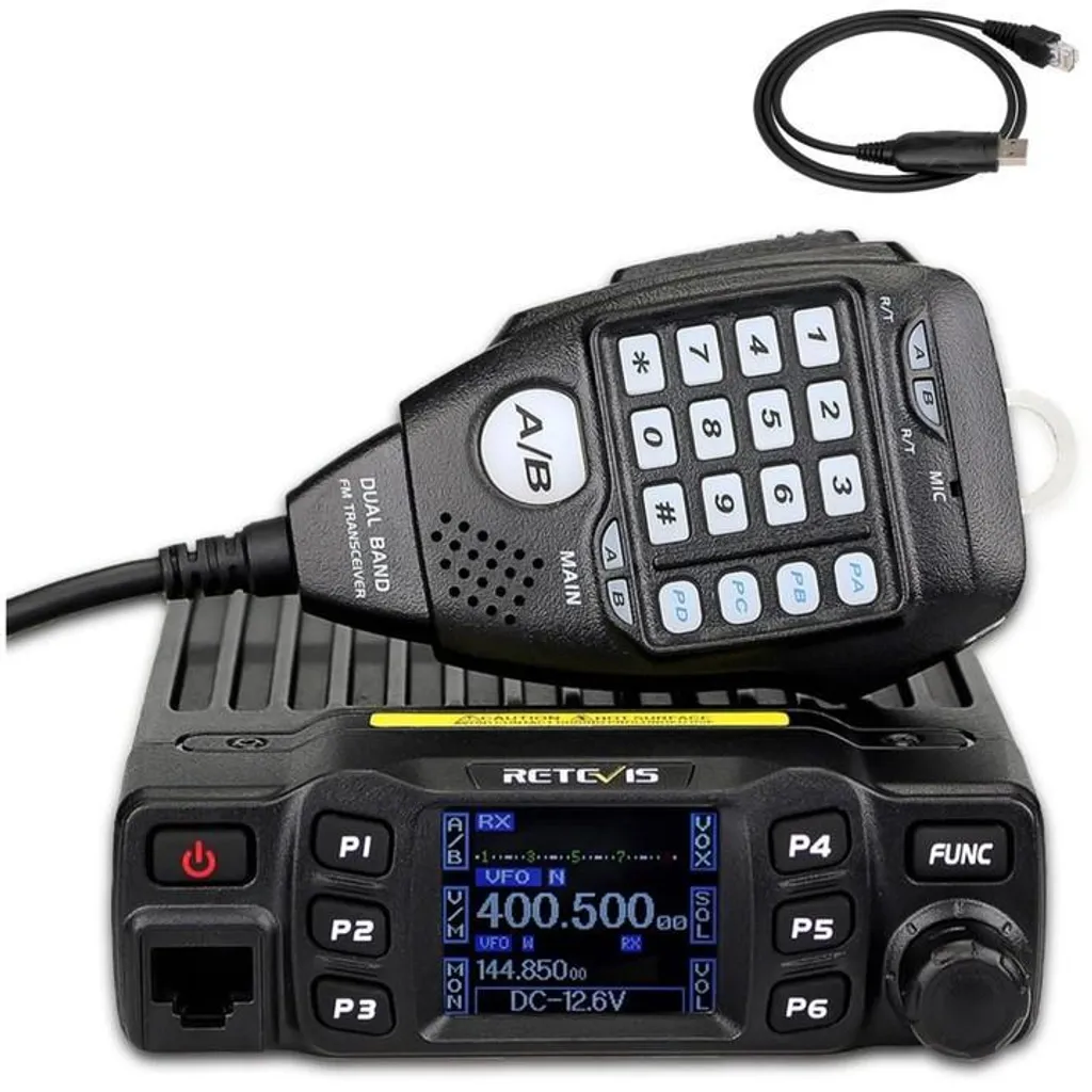 Mini Radio Veicolare Retevis RT95 - Dual Band VHF UHF 25W DTMF
