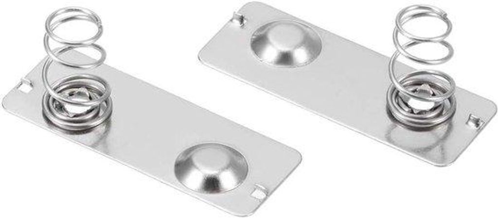 Batterie-Set für Umrechnung von AA-Batterien von negativ zu positiv - Federkontakt - Nickelplatine - 29 mm x 11 mm