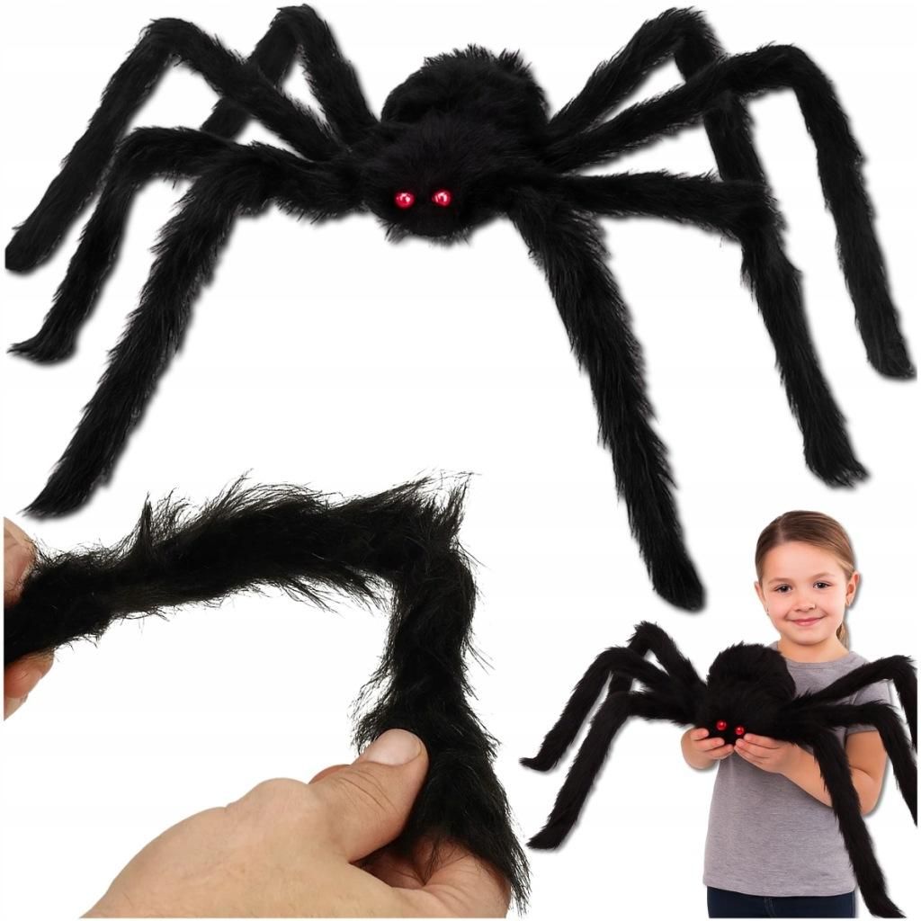 Halloween Spinne 50 cm Riesenspinne Tarantel Deko Schwarz Produktbild 