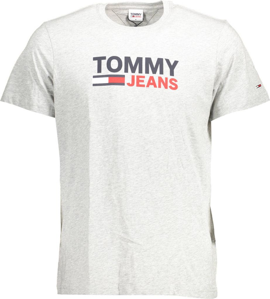 TOMMY JEANS TJM REGULAR CORP LOGO TEE Herren T-Shirt, Größe:XXL, Tommy Jeans Farben:LT GREY HTR