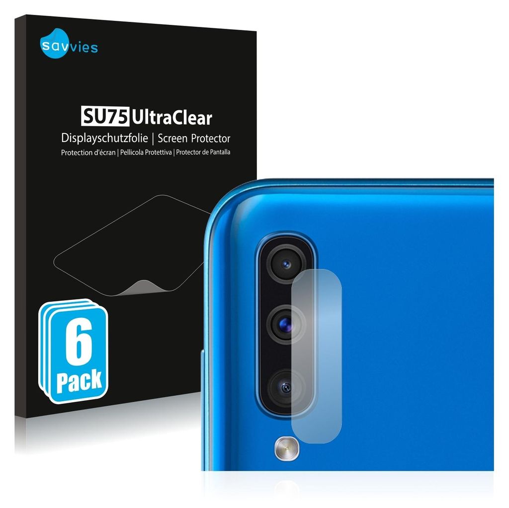 6x Für Samsung Galaxy A50 (NUR Kameraschutz) Schutzfolie Savvies Displayschutz Display Schutz Folie Klar Transparent