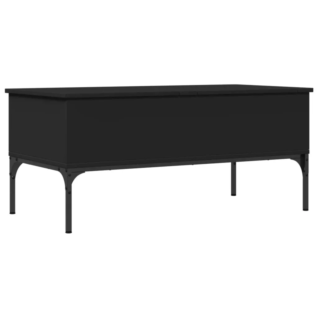 Tavolino da Caffè Nero 100x50x45 SYFAX™ Design Industrial Metallo