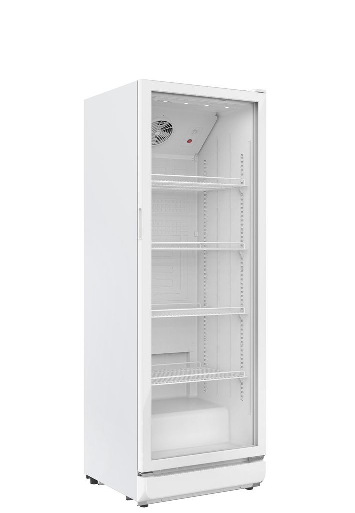 PKM Flaschenkühlschrank GKS168W 300L 4 Ablagen Glastür Produktbild 