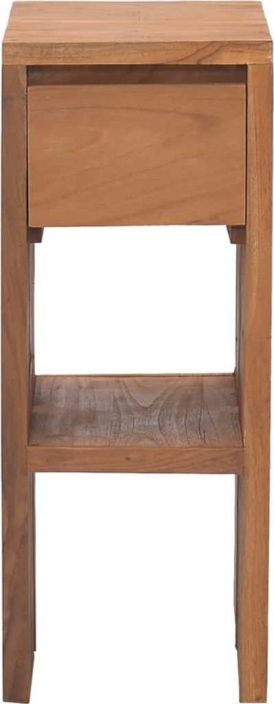 vidaXL Nachttisch 20x35x50 cm Teak Massivholz