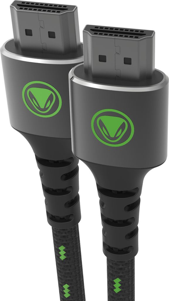 snakebyte HDMI Cable SX Pro - 2.1 HDMI-Kabel, unterstützt 4K@144Hz, 8K@60Hz, robustes Mesh-Kabel für Xbox S|X, PS5, Gaming-PC, 2 Meter Kabellänge