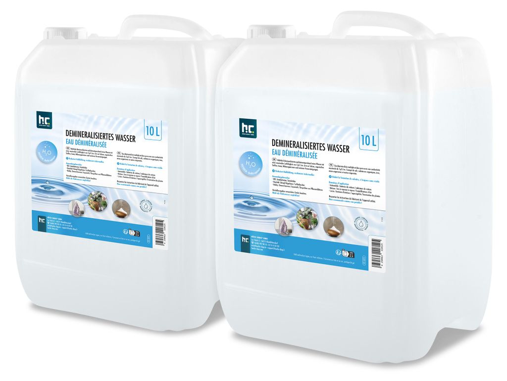 2x 10 L Demineralisiertes Wasser Produktbild 
