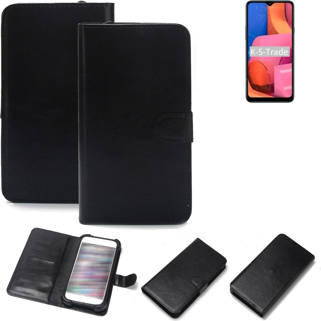 K-S-Trade Handyhülle Schutzhülle kompatibel mit Samsung Galaxy A20s Handy Schutz Hülle Handyhülle Bumper schwarz 1x
