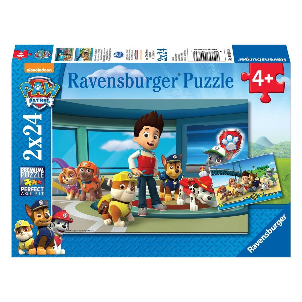 Puzzle 2x24 Teile Paw Patrol Hilfsbereite Spürnasen Zwei Produktbild 
