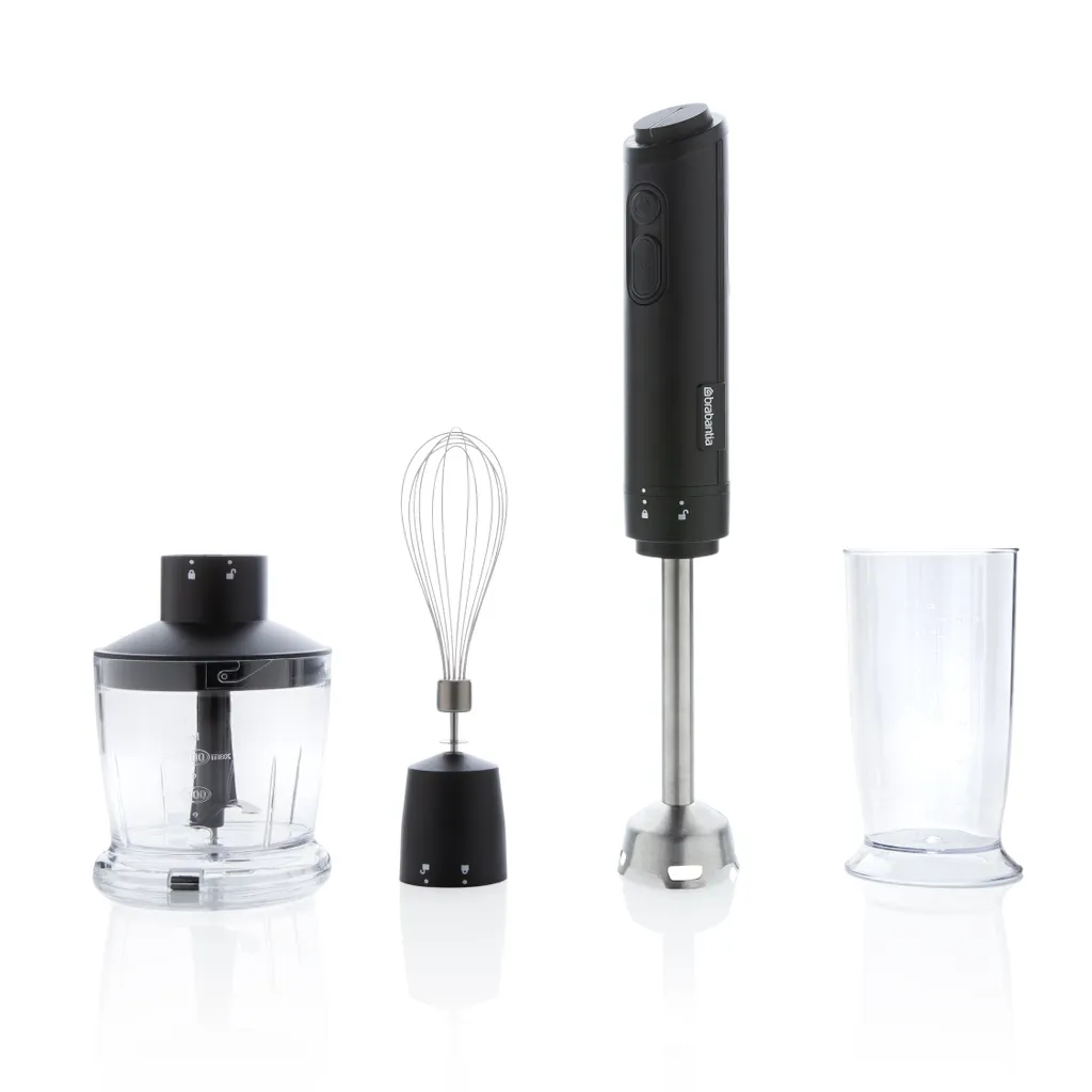 Mixeur Plongeant 8 Vitesses Brabantia D8-4CMB 1000W Inox avec Broyeur