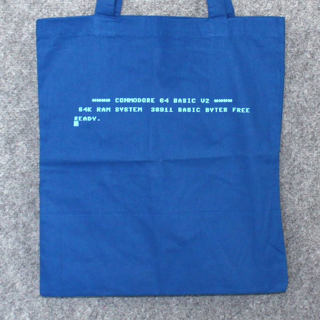 Stofftasche - C=64 Startbildschirm - Stoffbeutel