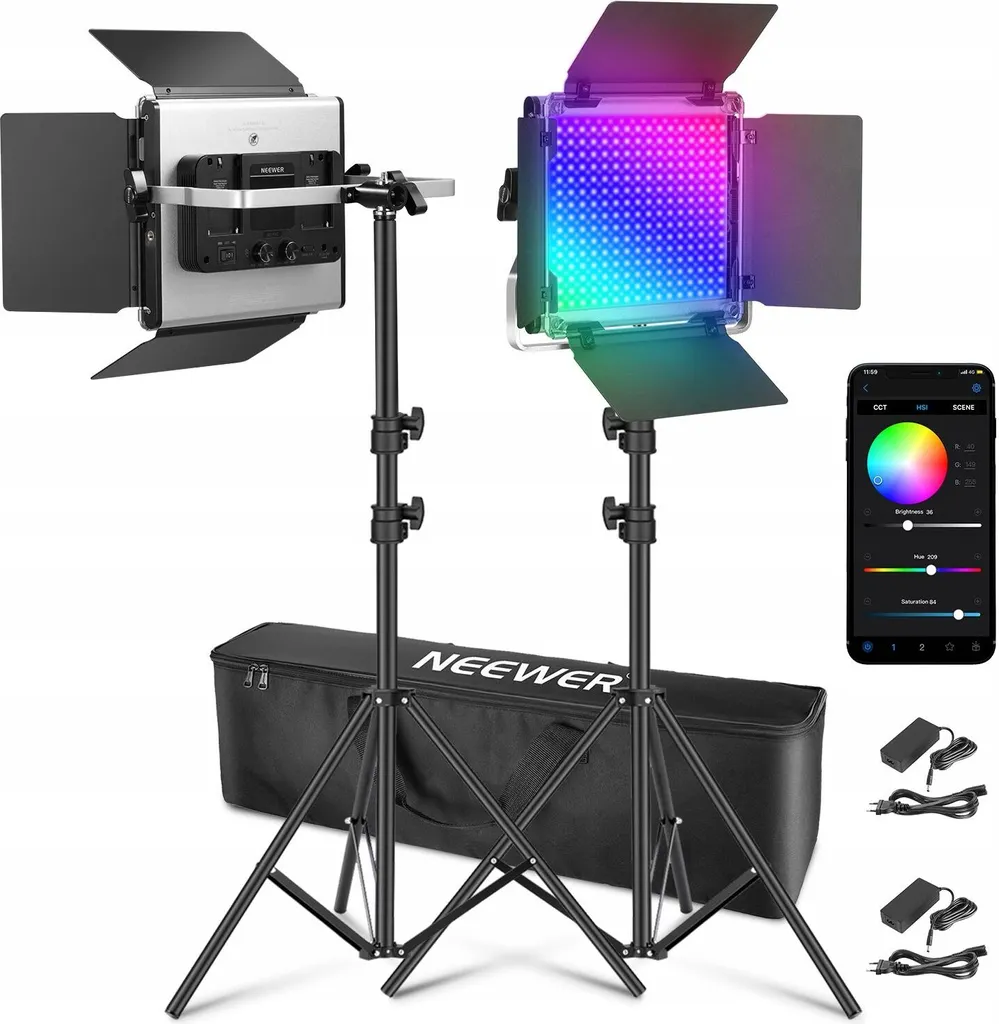 Kit Éclairage Studio RGB 660PRO II Gateway Lamp 50W avec Trépieds
