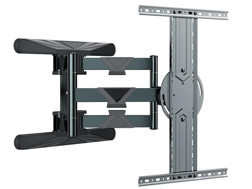 Support TV Mural Orientable pour Grand Écran LCD LED de 101 à 203 cm Noir