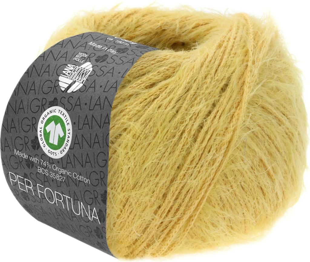 Lana Grossa - Per Fortuna GOTS 0031 narzissengelb Produktbild 