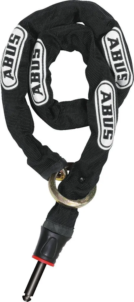Adaptateur chaîne ABUS noir 100 cm, maillons acier trempé de 6 mm, vélo