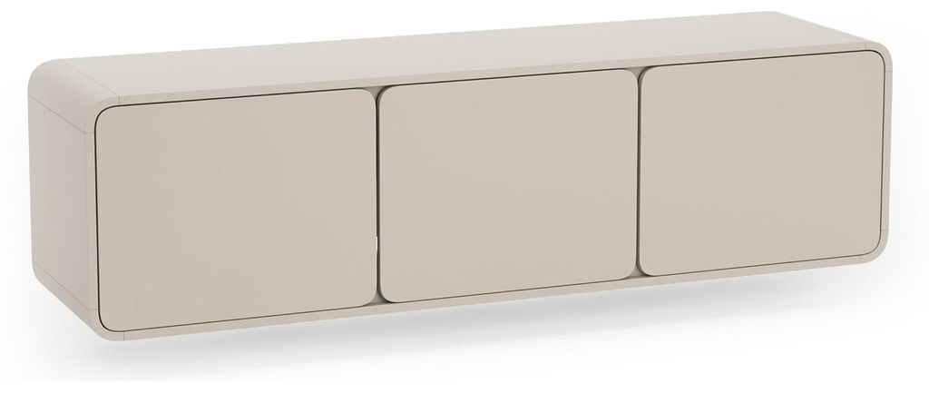 Selsey Lummo - Mobile TV sospeso a 3 ante, color cashmere, Immagine del prodotto 