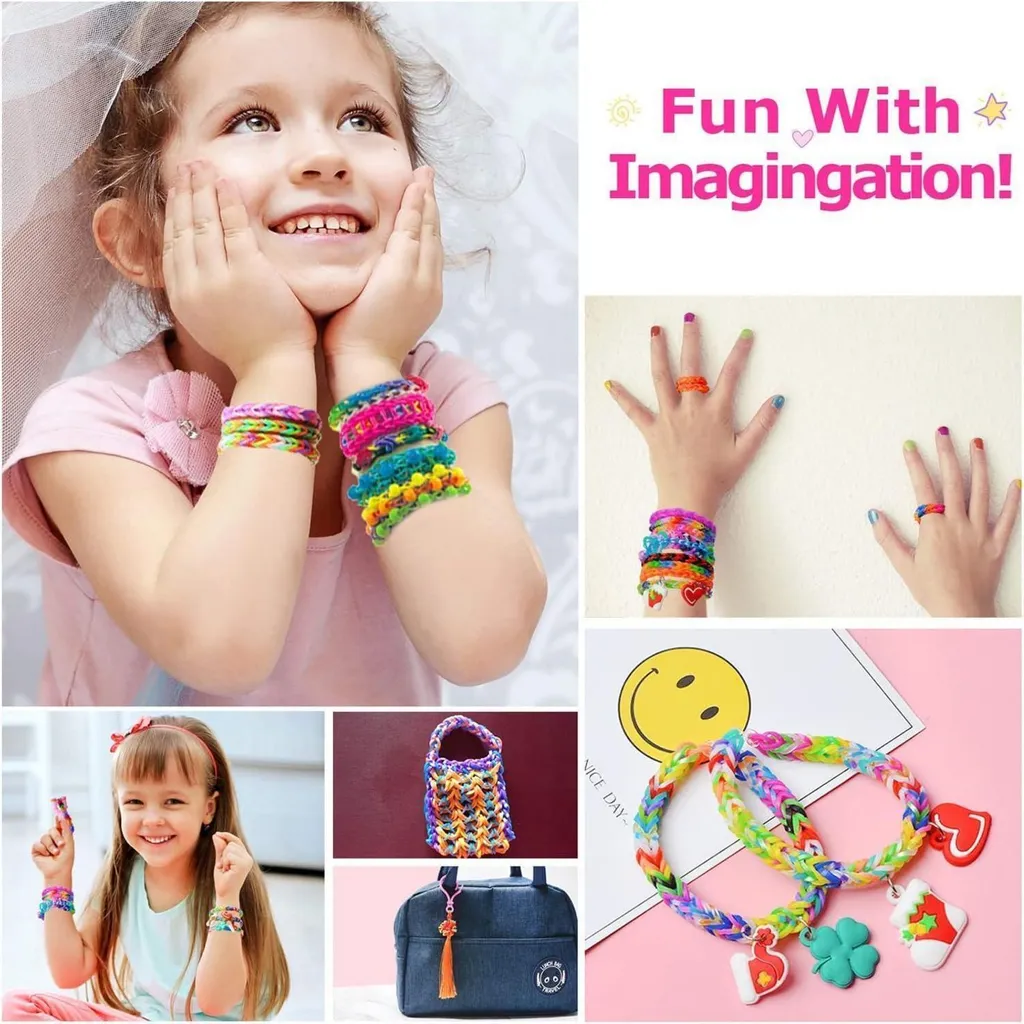 Kit de Tissage Bracelets Élastiques Loom Bands 2500pcs Idéal Cadeau Enfant