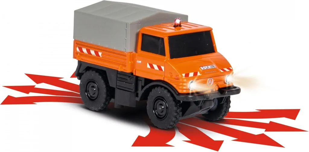 Solution micro-RC pour circuit H0 : MB Unimog U406 Carson 1:87 complet