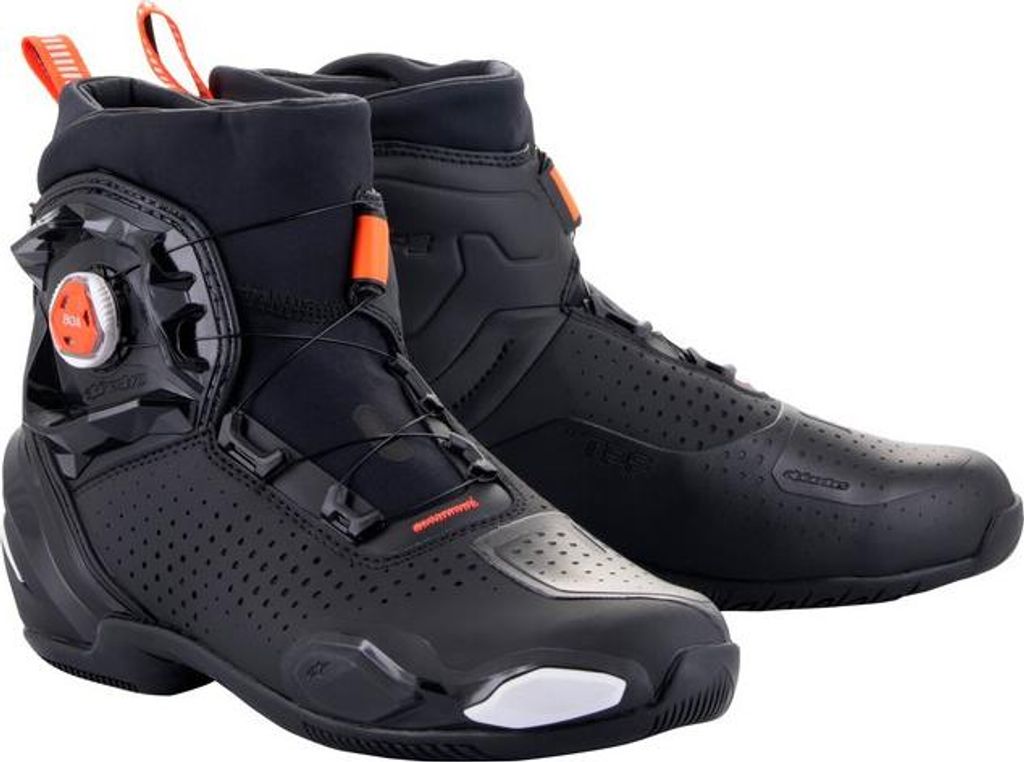 stiefel SP-2, ALPINESTARS (schwarz/weiß/fluorrot, Größe 36)