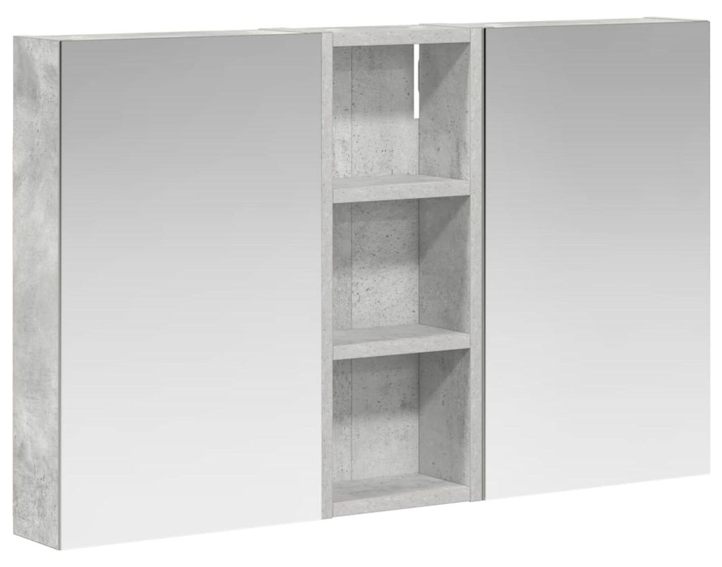 vidaXL Badezimmerschrank-Set 3 pcs 80 x 10,5 x 50 cm Holzwerkstoff