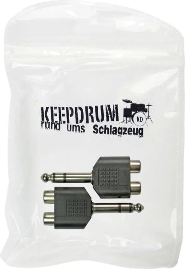 Adattatore keepdrum ADA062 RCA-Jack 6,3mm Stereo per Hi-Fi - 6
