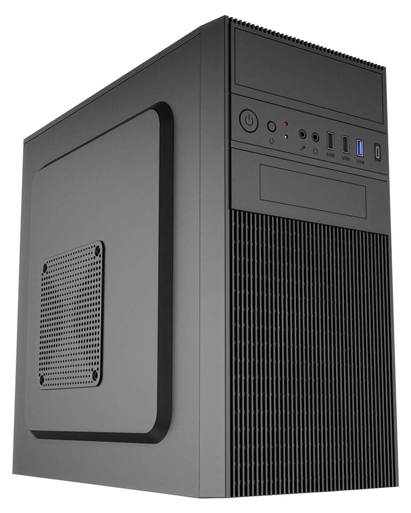 Boîtier Micro Tower ATX, modèle AK19BK, avec port USB-C Image du produit 