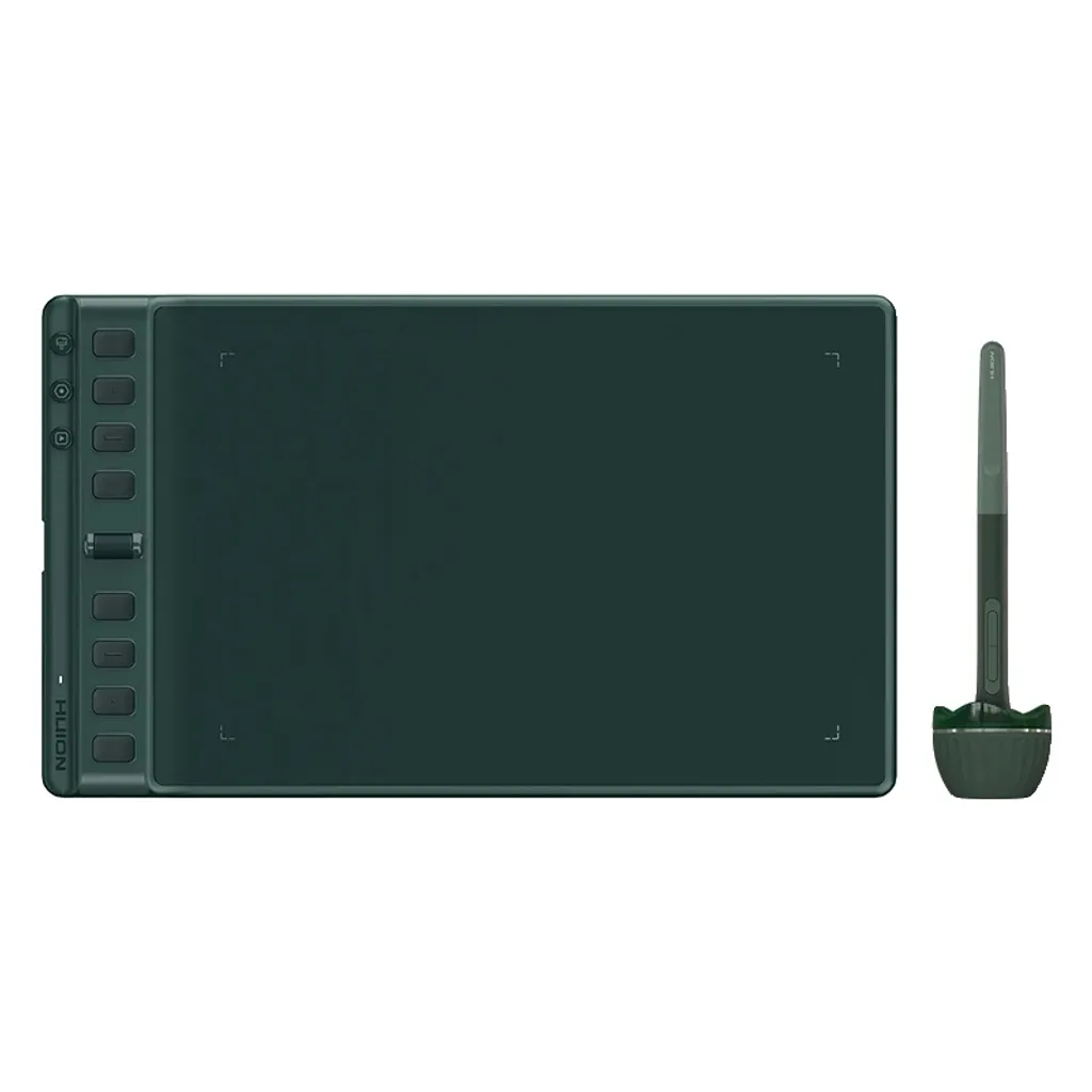 Tablette graphique verte 8192 niveaux pression haute réactivité USB