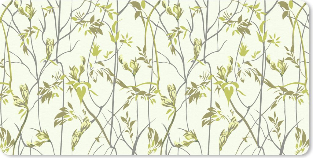 MuchoWow Mauspad Mousepad Muster - Dschungel - Pflanzen 60x30 cm - Mousepads - Maus Mat - Pad - Mausunterlage - Nachhaltig