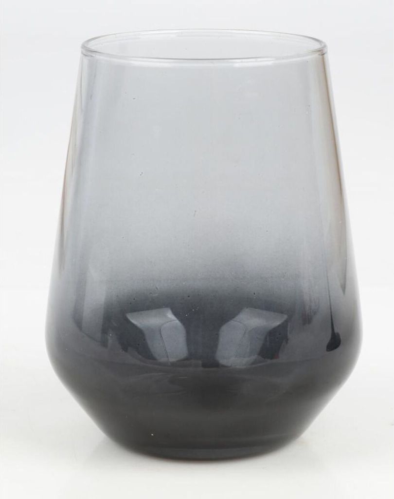 12x Wasserglas 425ml Grau Gläser Trinken Küche Bar Soft Drink Longdrink Cocktail