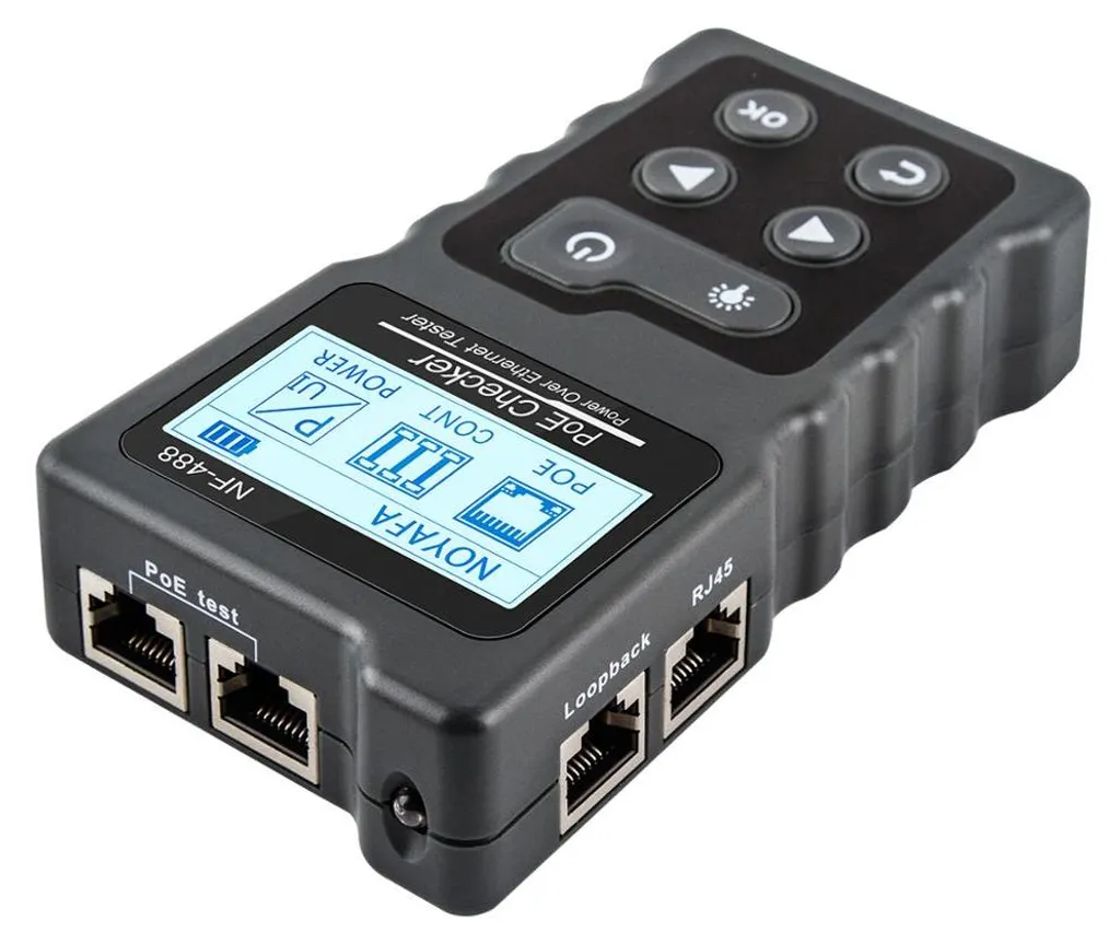 Testeur PoE NF-488 Multifonction avec écran LCD et Mesure de Puissance