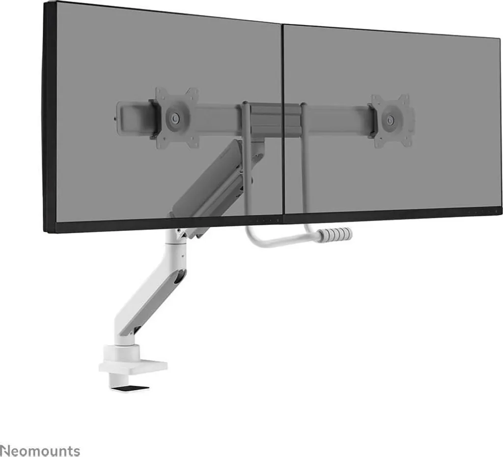 Libérez de l'espace avec le Support 2 Écrans Neomounts TIS Blanc 17-32" - 9