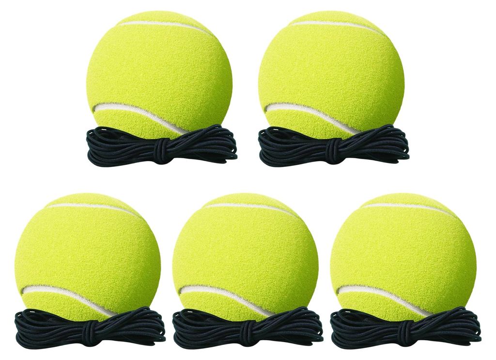 Tennistrainer mit Saitenball, tragbarer Tennis-Rebounder mit beschwertem Sockel, geeignet für Kinder, Erwachsene und Anfänger, zum Üben im Garten.