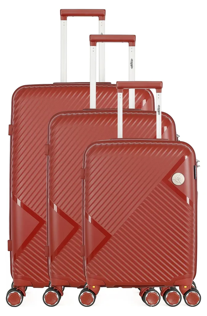 Set de 3 Valises OBAGO CASSIOPEE - Valises Rigides ABS 4 Roues - Noir