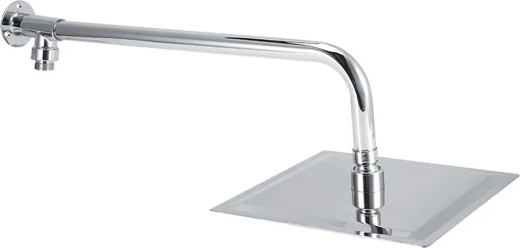 Tête de Douche Carrée 20cm en Inox avec Jet de Pluie pour Salle de Bain
