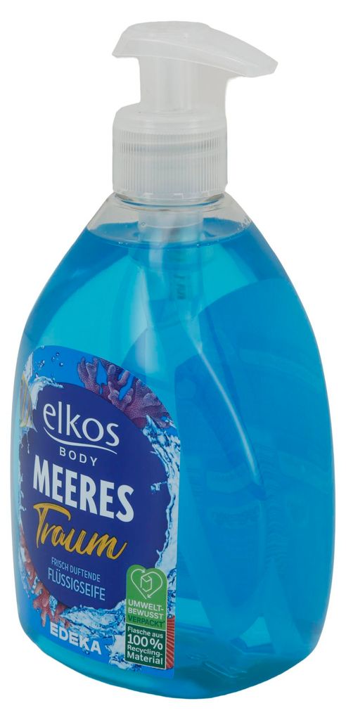 Flüssigseife elkos BODY | Meeres Traum | frisch duftend mit Meeresmineralien | 500 ml