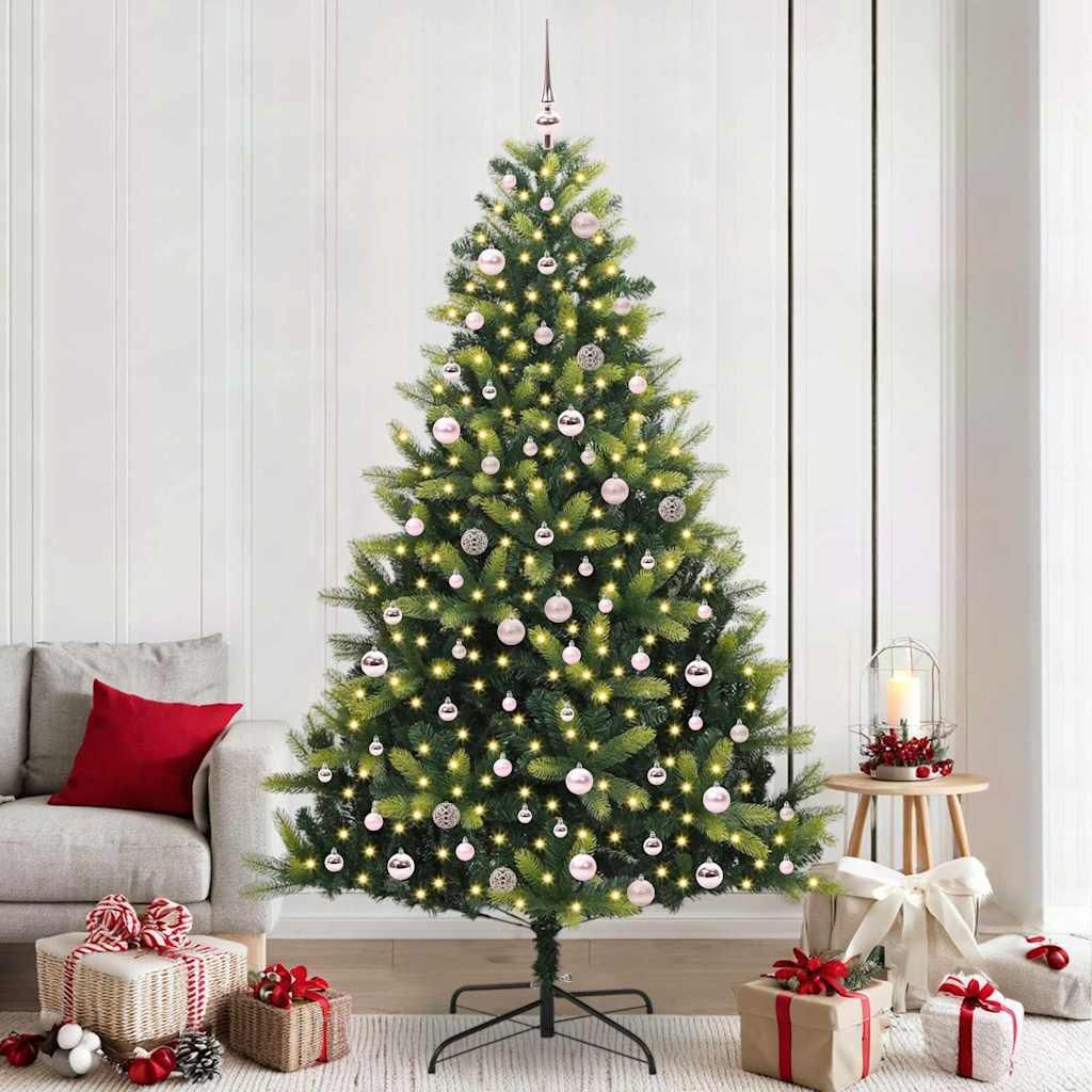 "Schlussverkauf" Künstlicher Klapp-Weihnachtsbaum(1 pc) - Kunstbaum/Tannenbaum - mit 300 LEDs Grün 240 cm C7520