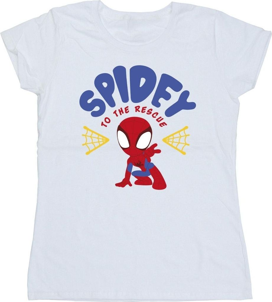 Marvel - "Spidey And His Amazing Friends Rescue" T-Shirt für Damen BI39912 (M) (Weiß)