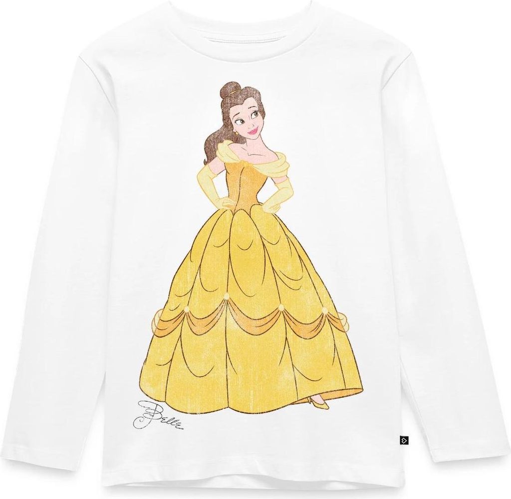 Belle Motiv Im Vintage Look Kinder Premium Langarmshirt, 98/104 (2 Jahre), Weiß
