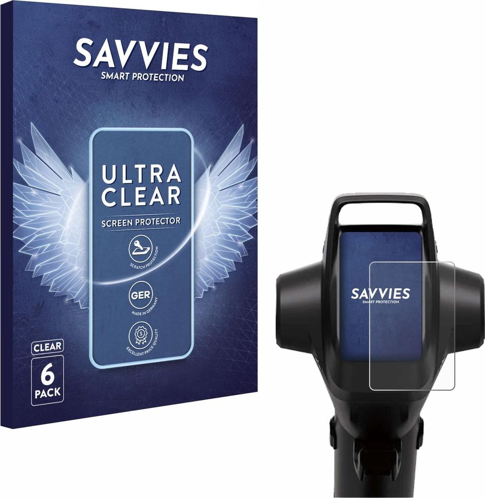 6x Für Segway GT3 Pro Schutzfolie Savvies Displayschutz Display Schutz Folie Klar Transparent