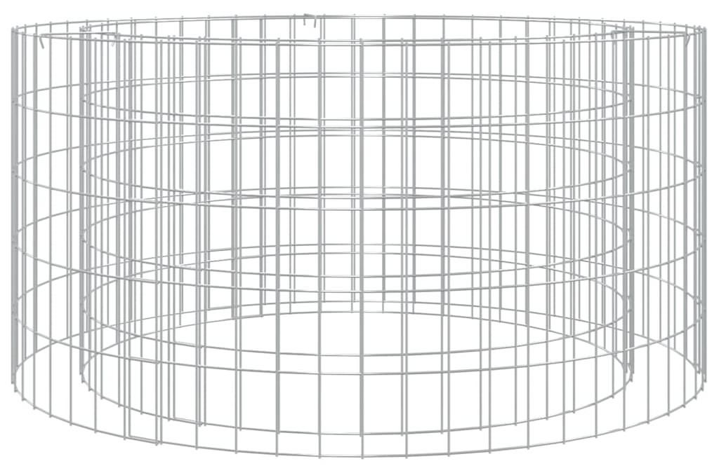 vidaXL Gabionen-Feuerstelle Ø 100 cm Verzinktes Eisen Produktbild 