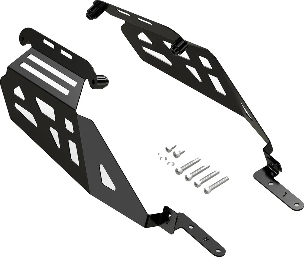 Porte-bagages moto en aluminium durable, grille rigide pose facile