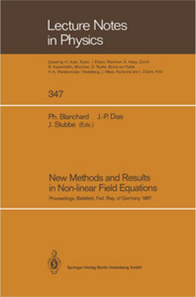 New Methods and Results in Non-linear Field Equations