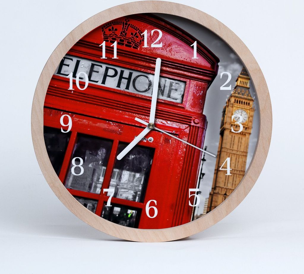 Holzuhr 30fi cm wanduhr - London