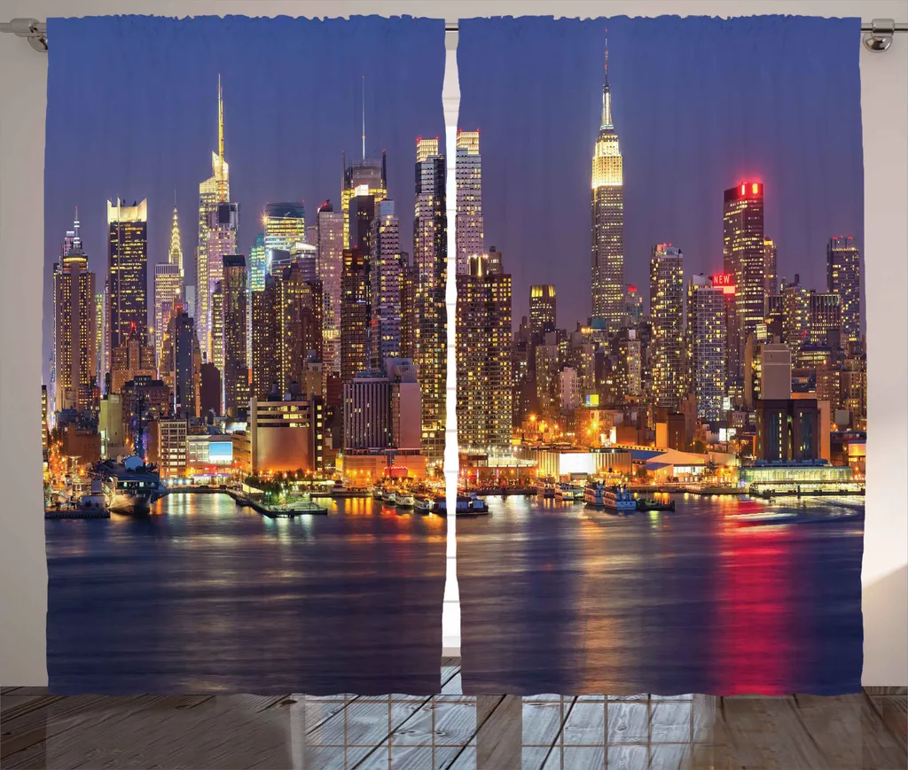 Rideau Large 280x225 cm pour Occulter et Décorer une Chambre Urban Life