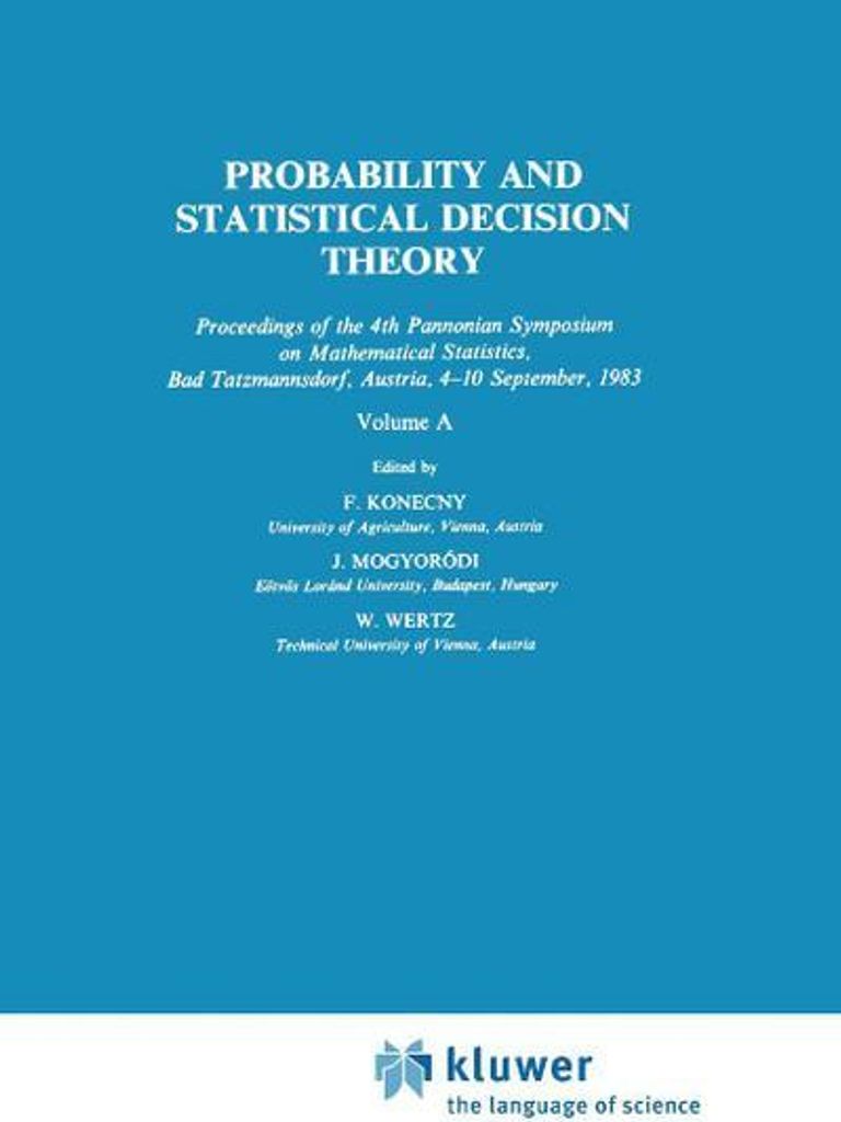 Probability and Statistical Decision Theory