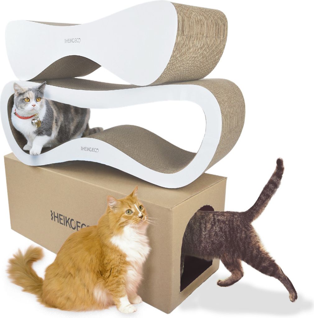 Heikoeco® Kratzbretter Katze, XXL Kratzpappe für Katzen, Produktbild 