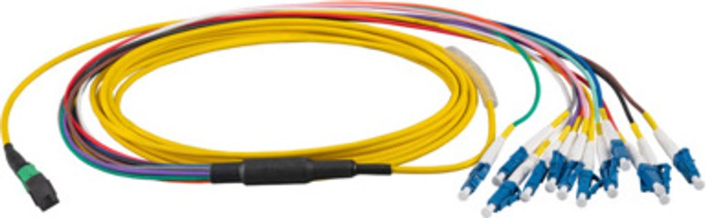 EFB Elektronik MTP -F/LC 12-Fasermatrix Patchkabel OS2,LSZH gelb, 1m, Anwendung: Geeignet für Übertragungsstrecken bis 100 GigabitAufbau: 1 Mehr...